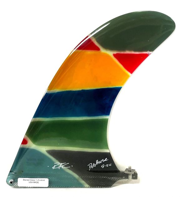 RAINBOW FIN ステンドグラスフィン 一点物 RAINBOW FIN ステンドグラスフィン 一点物